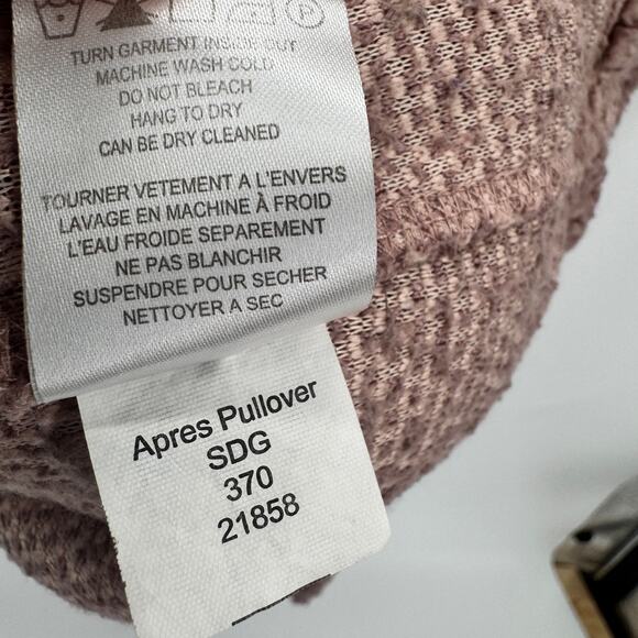 Mountain Khakis Jacket Womens Large Pink Sherpa Fleece Apres Pullover 1/2 Zip - Picture 7 of 8